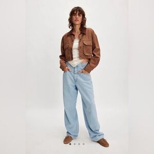 Free People Closed Italy Deni-X Slouchy Jeans in Light Blue